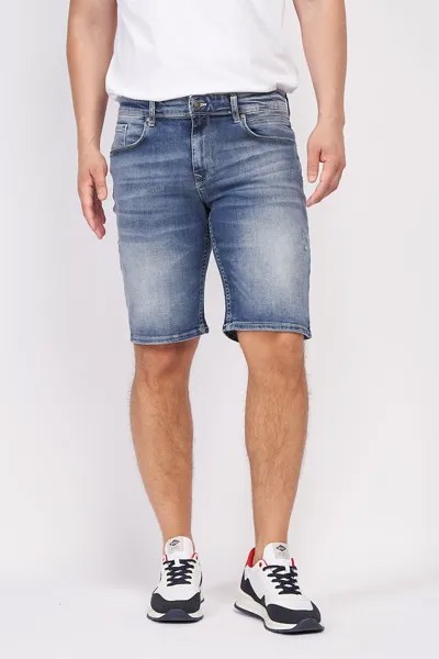 Короткие джинсы с потертым эффектом Lee Cooper, синий