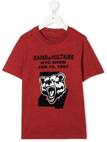 Zadig & Voltaire Kids футболка с логотипом