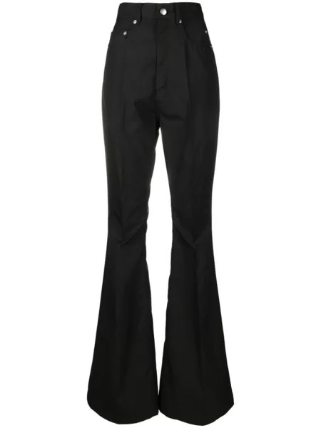 Rick Owens брюки bootcut Bolan, черный
