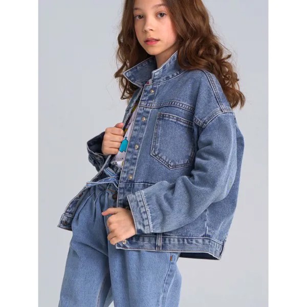 Playtoday Куртка джинсовая для девочки 12121986