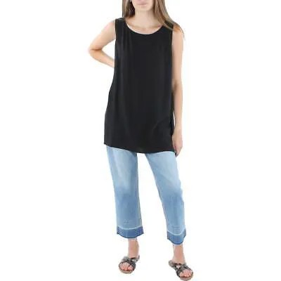 Eileen Fisher Womens Tencel Blend Tunic Рубашка без рукавов без рукавов BHFO 8725