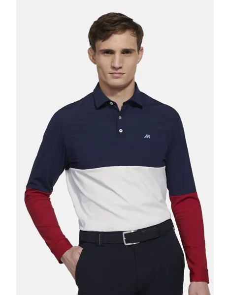 Поло Meyer Shirt Justin, темно-синий