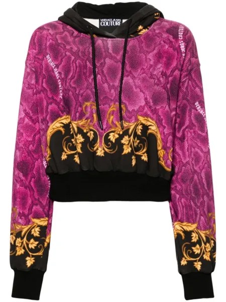 Versace Jeans Couture худи с принтом Barocco, розовый