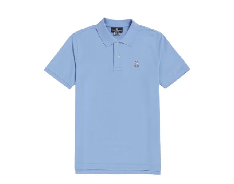 Мужская рубашка поло Psycho Bunny Classic Glacial Blue B6K001R1P-GBLU, синий