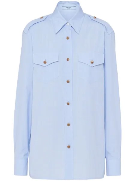 Prada рубашка в клетку Prince of Wales, синий