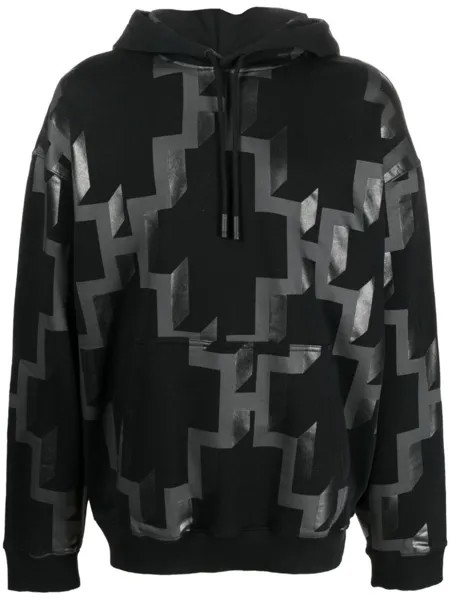 Marcelo Burlon County of Milan худи с геометричным принтом, черный