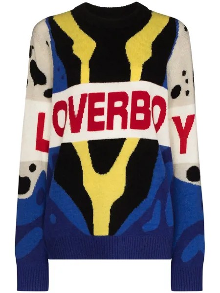 Charles Jeffrey Loverboy jacquard-logo crew-neck jumper