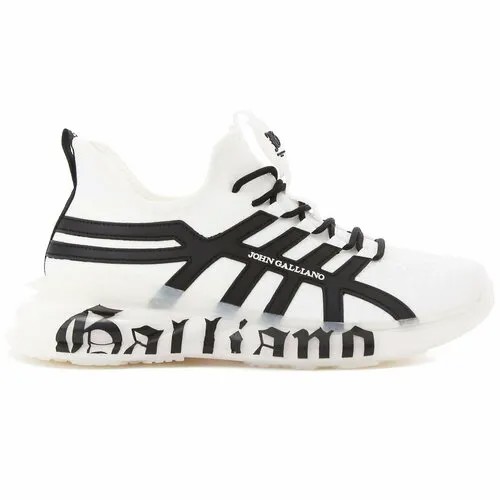 Кроссовки John Galliano, размер 45, черный, белый