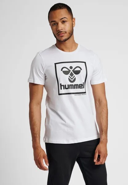 Футболка с принтом Hummel, белый