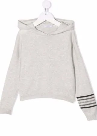 Brunello Cucinelli Kids худи с отделкой металлик