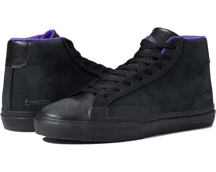 Кроссовки Emerica Omen Hi, цвет Black/Black