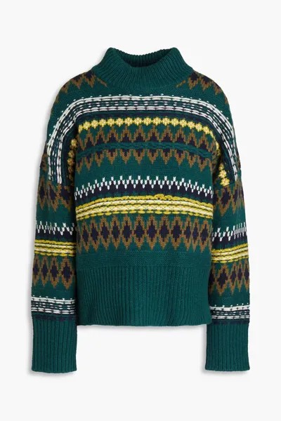 Шерстяной свитер Willow Fair Isle RAG & BONE, изумрудный