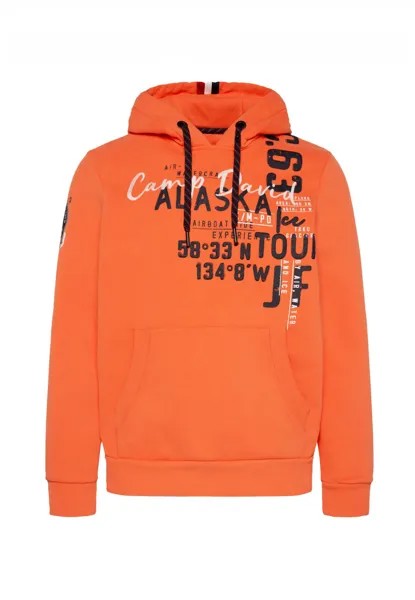 Толстовка CAMP DAVID Hoodie 'Alaska Ice Tour', оранжевый