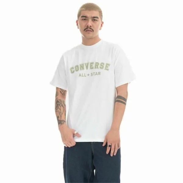 Мужская футболка с коротким рукавом Classic Fit All Star Single Screen CONVERSE, цвет blanco