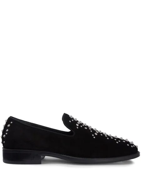 Giuseppe Zanotti лоферы Alfredson 15 с заклепками, черный