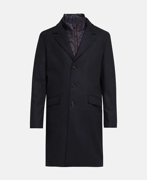 Шерстяное пальто Schneiders, темно-синий