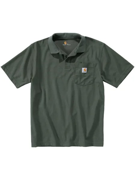 Футболка CARHARTT Polo, цвет moss