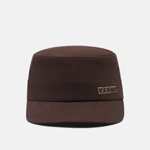 Кепка KANGOL cotton twill army, хлопок, размер l-xl, коричневый