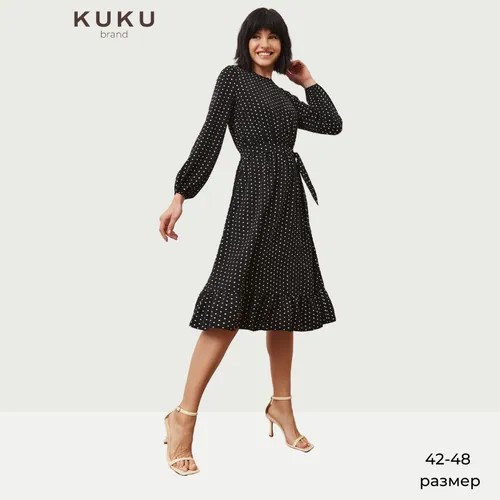 Платье KUKU, размер 44, черный