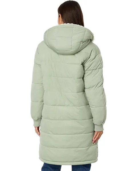 Пальто Avec Les Filles Sherpa Lined Maxi Puffer Coat, цвет Aventurine
