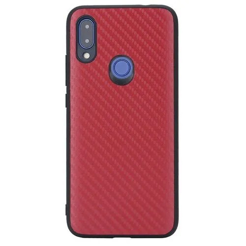 Чехол(накладка) для Xiaomi Redmi 7 G-Case Carbon, красная GG-1078