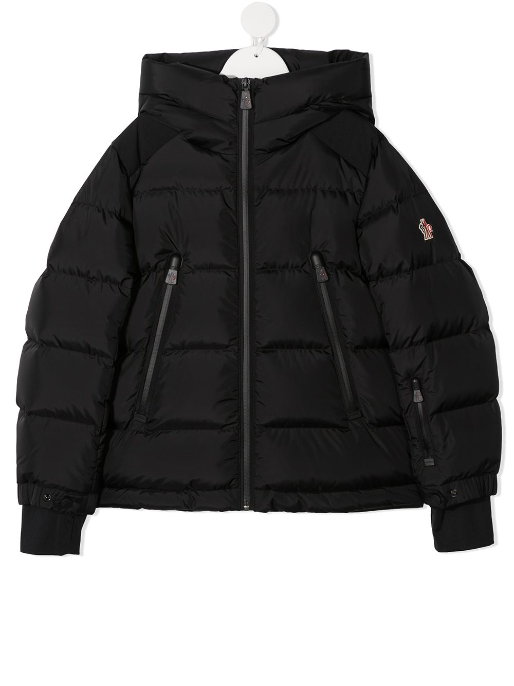 MONCLER GRENOBLE KIDS куртка-пуховик с логотипом