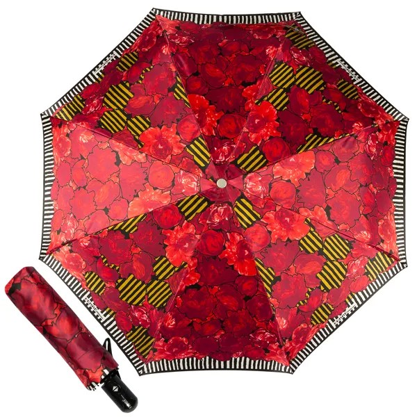 Зонт складной женский автоматический Ferre 358-OC красный