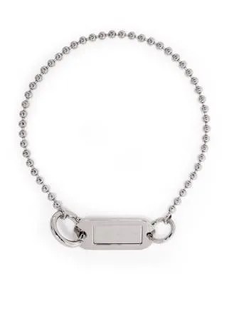 MM6 Maison Margiela колье с гравировкой логотипа
