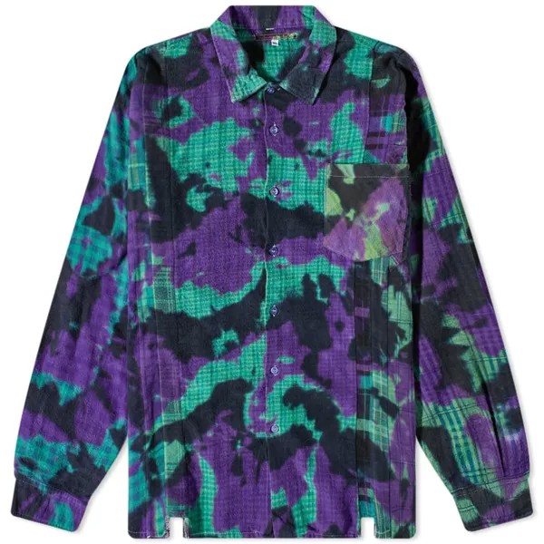 Рубашка Needles 7 Cuts Tie Dyed Flannel Shirt