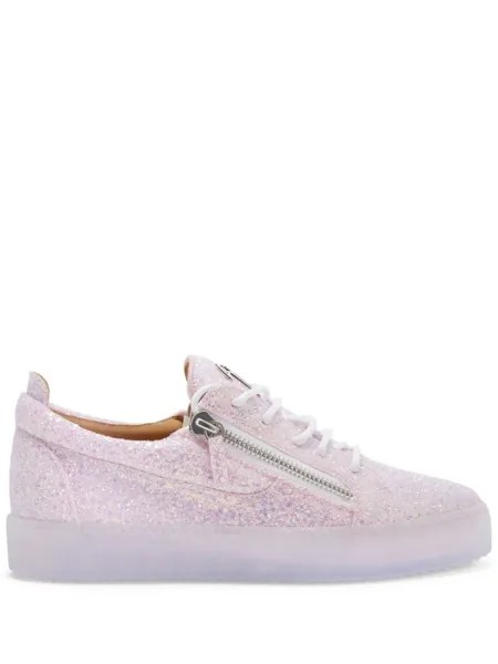 Giuseppe Zanotti кеды с пайетками, розовый