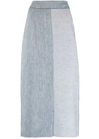 Agnona юбка с завышенной талией и вставками