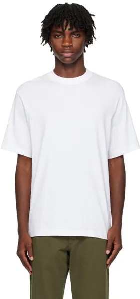Белая фирменная футболка Axel Arigato