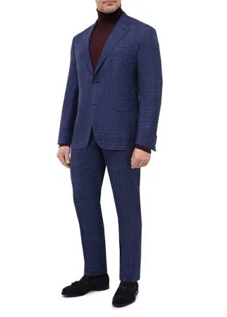 Костюм из шерсти и шелка Canali