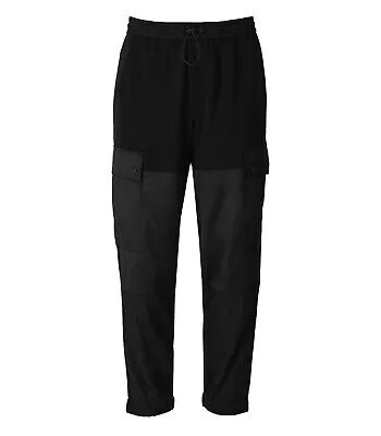 Мужские черные спортивные штаны карго с логотипом Versace Jeans Couture