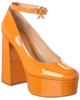 Gianvito Rossi Manila 70 Женские лакированные туфли на платформе оранжевый 36,5