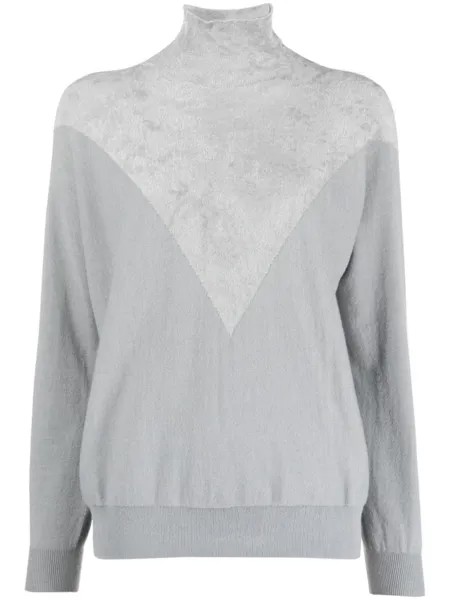 Emporio Armani джемпер в двух тонах, серый