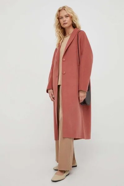 Американское винтажное шерстяное пальто American Vintage, розовый