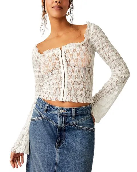 Кружевной топ Madison Free People, цвет White