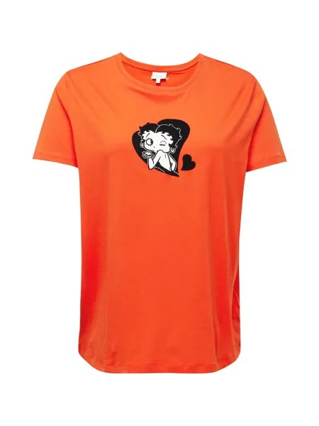 Футболка Only Carmakoma BOOP, цвет Orange Red