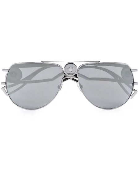 Versace Eyewear солнцезащитные очки-авиаторы с декором Medusa