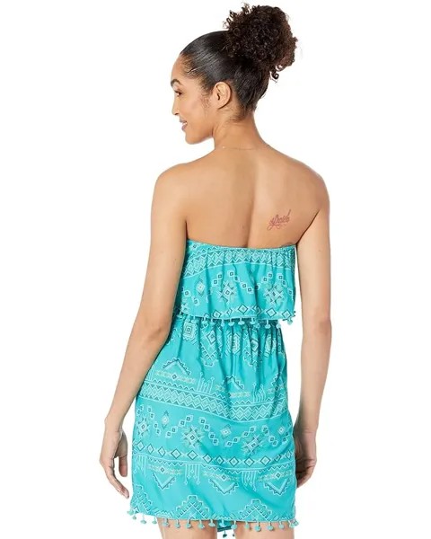 Платье Wrangler Retro Strapless Dress, цвет Turquoise