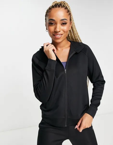 Худи черного цвета на молнии ASOS 4505 icon