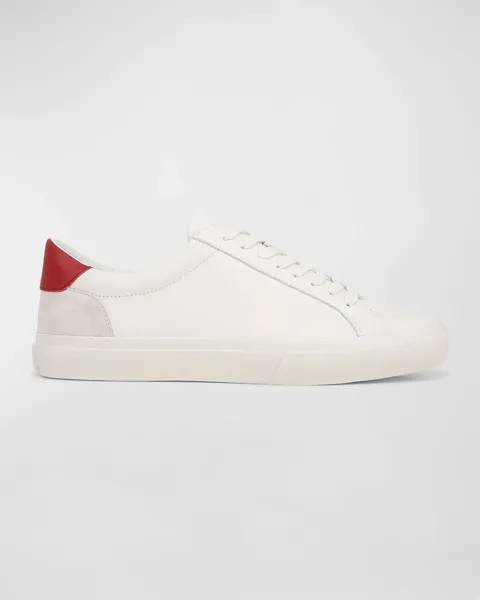 Мужские кожаные низкие кеды Fulton II Vince, цвет White/Red