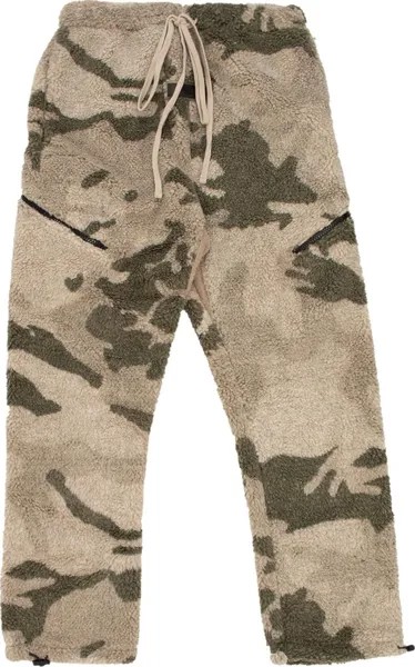 Брюки Fear of God Essentials Polar Fleece Pant 'Camo', разноцветный