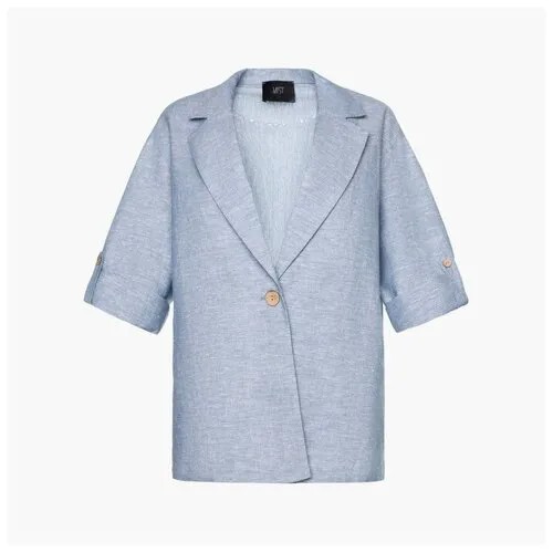 Пиджак женский MIST plus-size, размер 54, цвет голубой