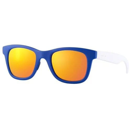 Солнцезащитные очки Italia Independent, вайфареры, оправа: пластик, с защитой от УФ, зеркальные, белый