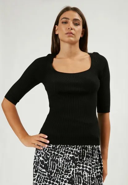 Вязаный свитер INFLUENCER, цвет black