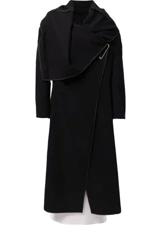 Comme Des Garçons Pre-Owned пальто миди со сборками