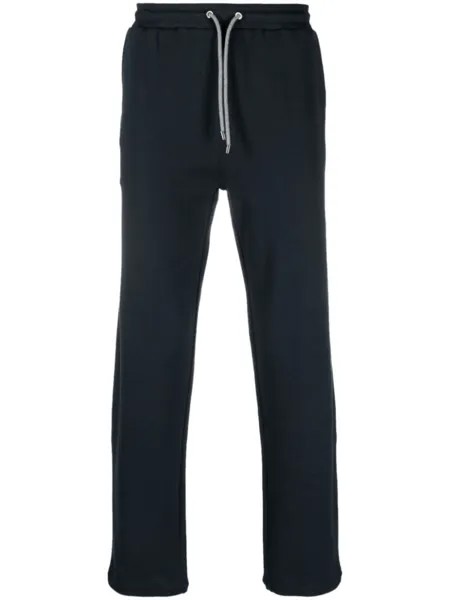 Corneliani спортивные брюки с кулиской, синий