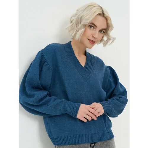 Пуловер VAY, размер 48, синий